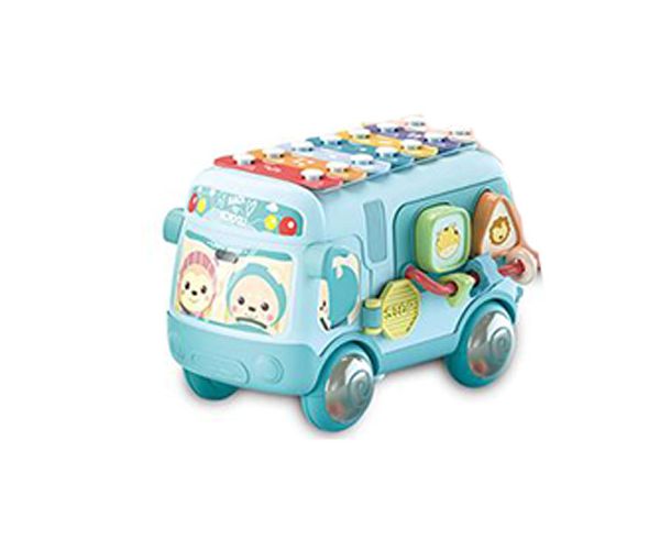 Baby busz multifunkciós fejlesztő játék több színváltozatban