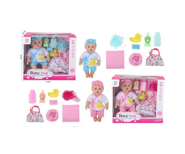 Baby Dolls újszülött baba fürdőszettel, kétféle változatban