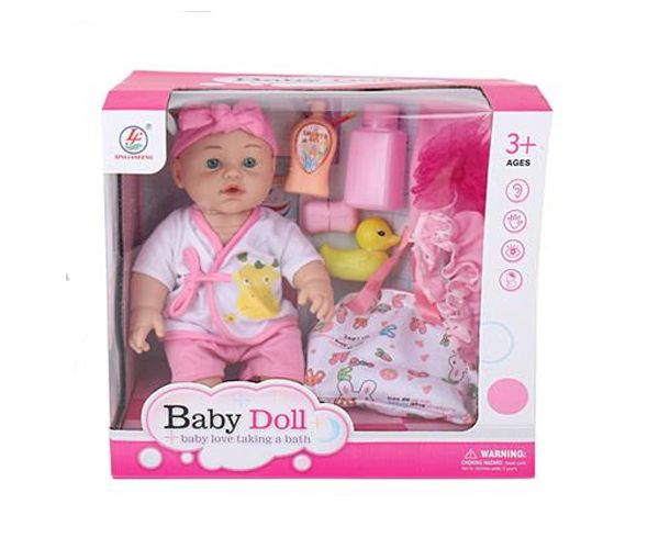 Baby Dolls újszülött baba fürdőszettel, kétféle változatban