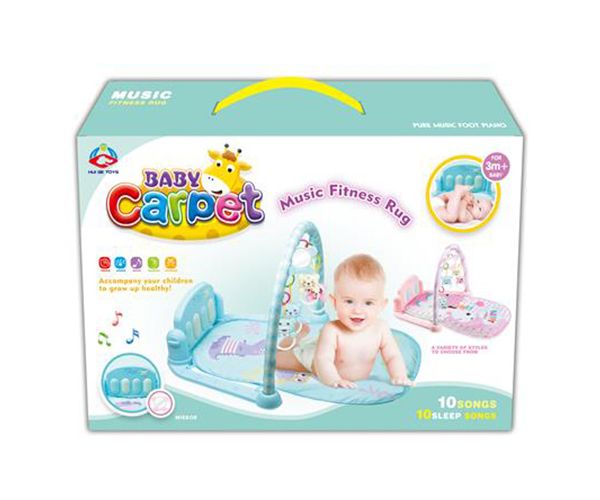 Baby fitness játszószőnyeg rugdosható zongorával hangeffektekkel kétféle változatban