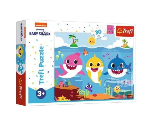 Baby Shark: A víz alatti világ 30db-os puzzle - Trefl