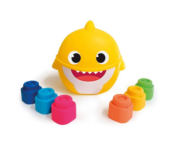 Baby Shark építőkocka tárolóban - Clementoni