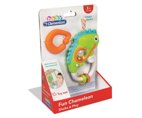 Baby mókás kaméleon csörgő - Clementoni
