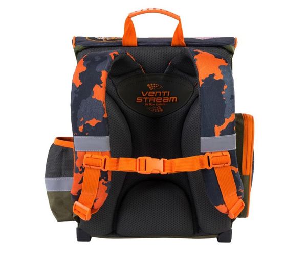 Bambino: Military ergonomikus iskolatáska, hátizsák 36x27x14cm