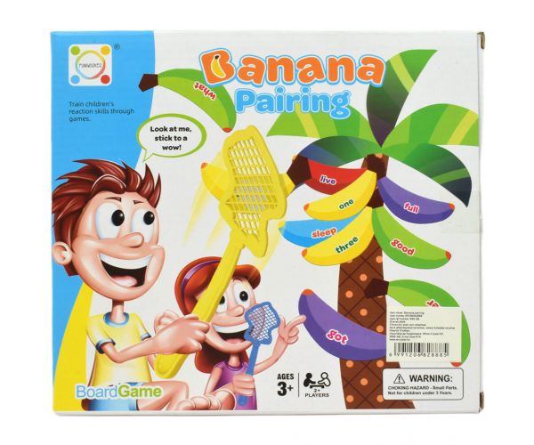Banana Pairing: Angol szókincs fejlesztő játék tépőzáras banánokkal