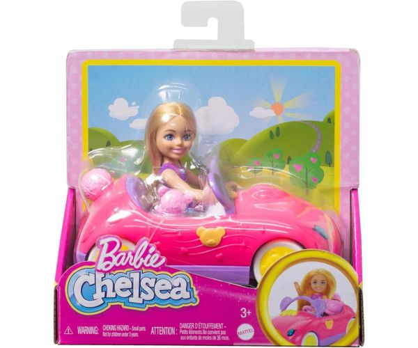 Barbie: Chelsea baba macis kabriója - Mattel