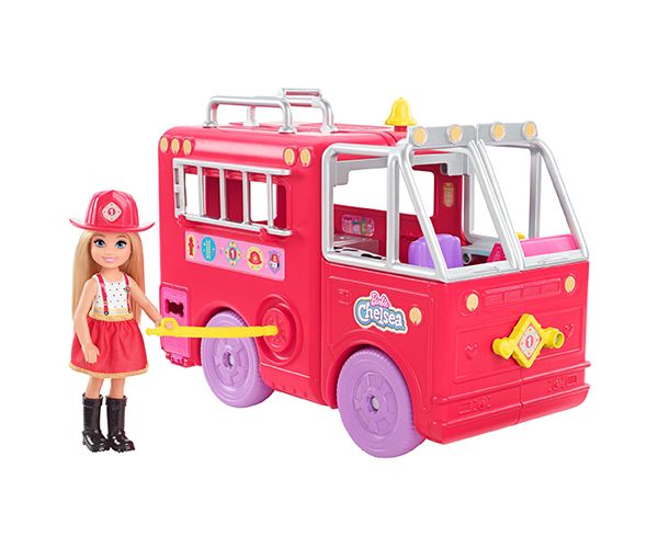 Barbie: Chelsea tűzoltóautó játékszett - Mattel