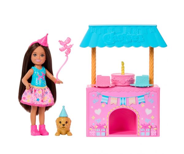 Barbie: Chelsea szülinapi zsúr babával és kiskutyával – Mattel