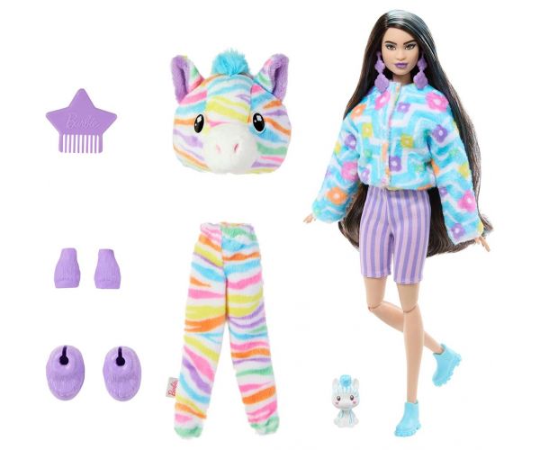 Barbie: Cutie Reveal Meglepetés baba - Zebra - Mattel