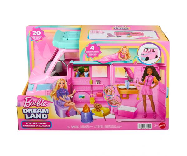 Barbie Dream Land Road Trip lakóautó 20 kiegészítővel – Mattel