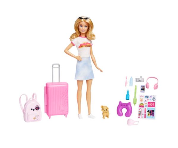 Barbie®: Dreamhouse Adventures utazó Barbie baba kiegészítőkkel - Mattel