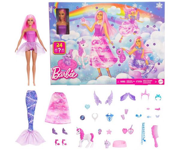 Barbie Dreamtopia Adventi naptár 24 meglepetéssel - Mattel