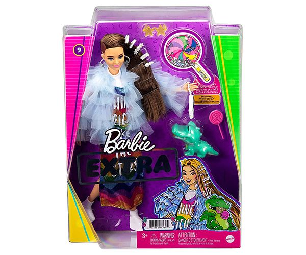 Barbie: Extravagáns baba szivárványos ruhában - Mattel