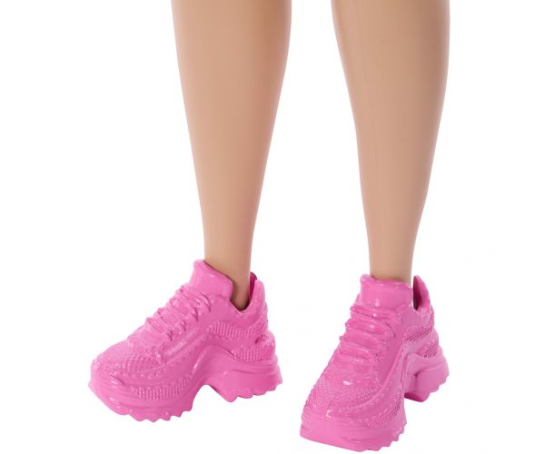 Barbie Fashionista Barátnők stílusos divatbaba csillagmintás ruhában - Mattel