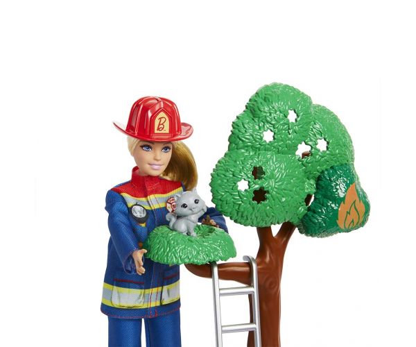 Barbie: Tűzoltó állomás játékszett - Mattel