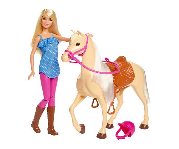 Barbie lovas szett babával - Mattel