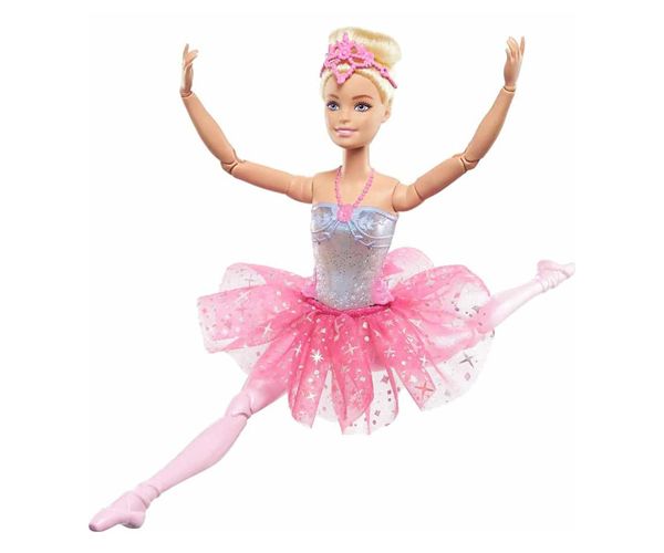 Barbie®: Tündöklő Szivárványbalerina szőke hajjal és fénnyel - Mattel