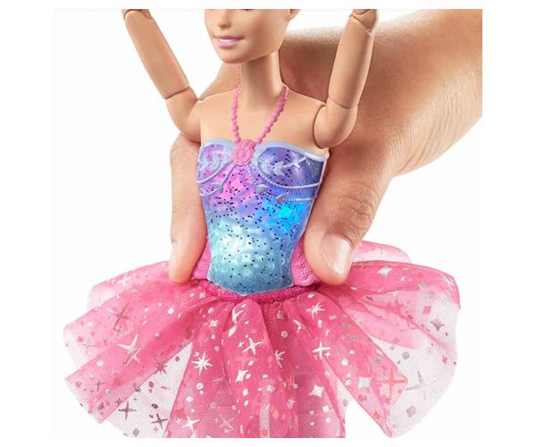 Barbie®: Tündöklő Szivárványbalerina szőke hajjal és fénnyel - Mattel