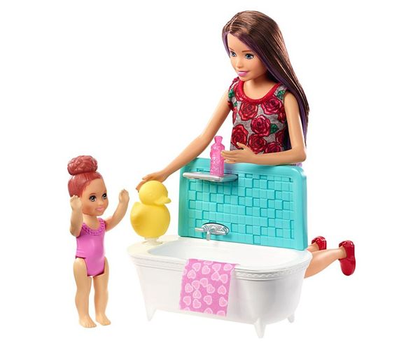 Barbie: Skipper fürdető bébiszitter játékszett - Mattel