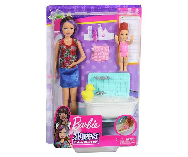 Barbie: Skipper fürdető bébiszitter játékszett - Mattel