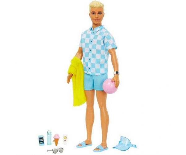 Barbie The Movie: Ken Beach baba strandfelszereléssel - Mattel