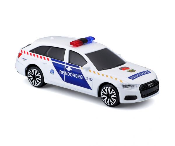 Bburago: Audi A6 szirénázó magyar rendőrautó 1/43