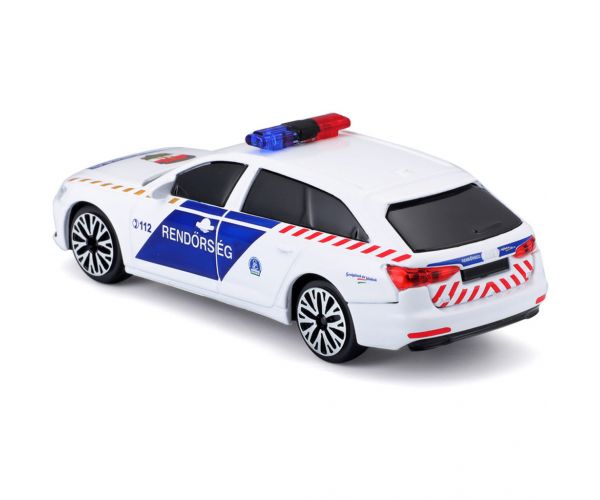 Bburago: Audi A6 szirénázó magyar rendőrautó 1/43