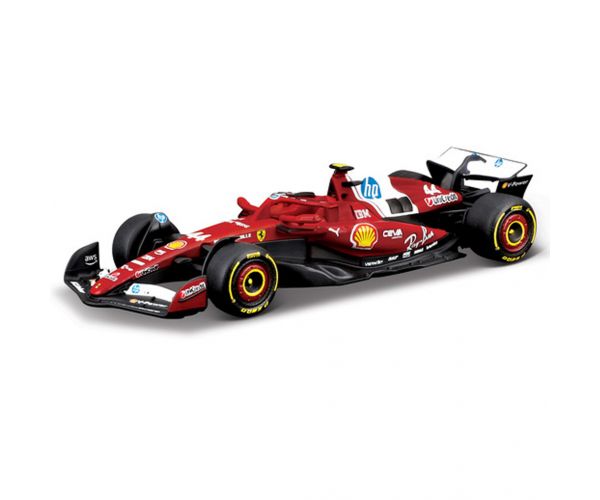 Bburago: Ferrari SF-25 F1(2025) versenyautó fém autómodell 1/64 (Lewis Hamilton #44)