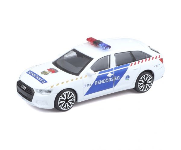 Bburago: Magyar Rendőrautó Audi A6 Avant 1:43