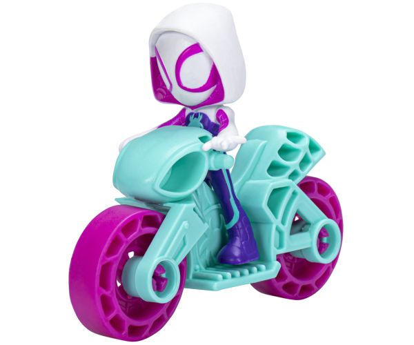Spidey a jeho úžasní priatelia: Ghost-Spider, hrdinská figúrka na motorke - Hasbro