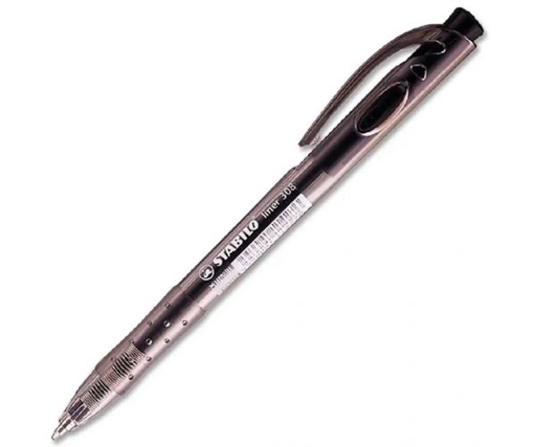 Stabilo: Liner čierne guľôčkové pero 0,38mm