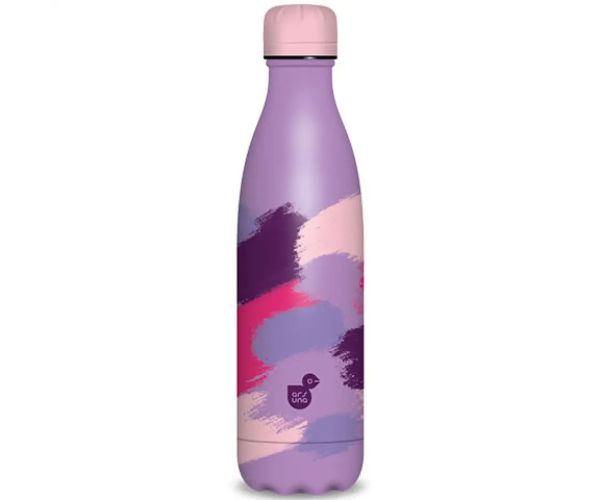 Ars Una: Spotted purple dvojstenná kovová fľaša 500ml