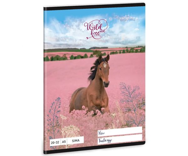 Ars Una: Wild and Free jazdecký zošit s hladkými listami A/5