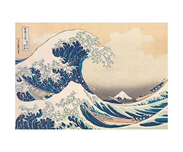 Hokusai - Veľká vlna pri Kanagawe 1000 kusov puzzle - Clementoni