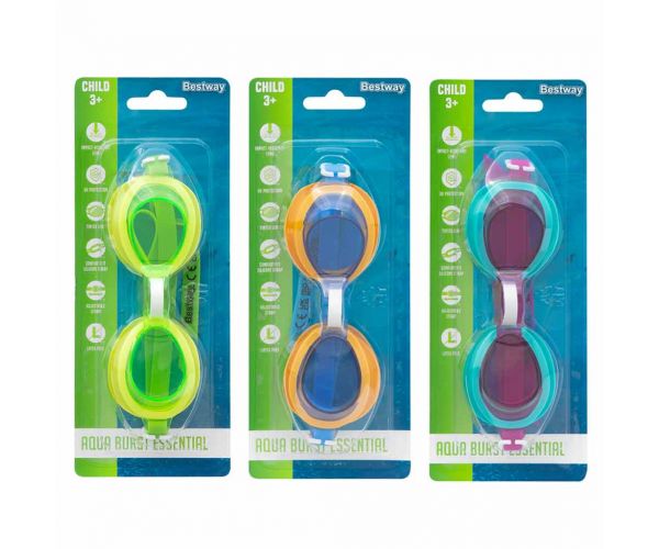 Bestway: Aqua Burst Essential™ gyermek úszószemüveg háromféle változatban 1db