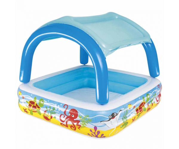 Bestway: Beach Buddy™ pancsoló medence napvédő tetővel 140 x 140 x 114 cm