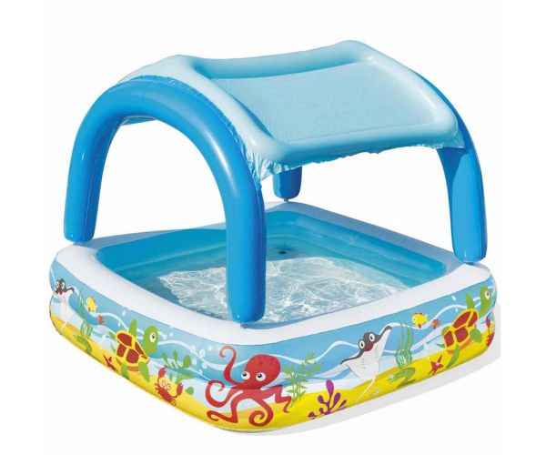 Bestway: Beach Buddy™ pancsoló medence napvédő tetővel 140 x 140 x 114 cm