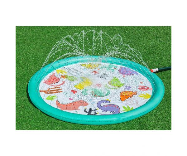 Bestway: Vízpermetes pancsoló medence dinós 122cm