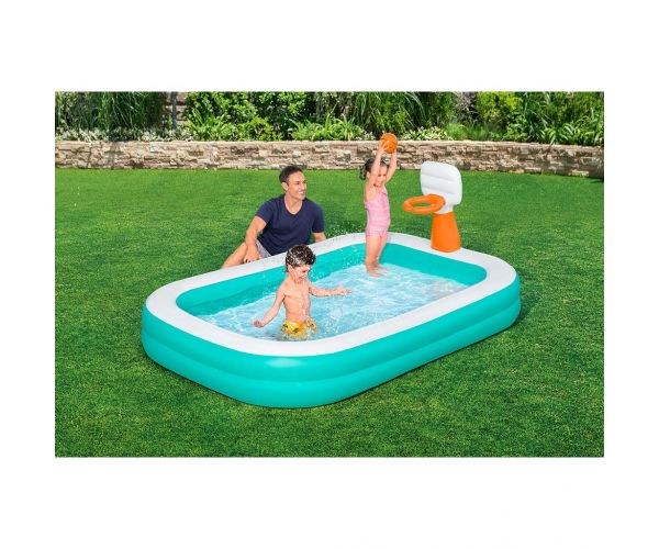 Bestway: Dunk N' Splash™ medence kosárlabda palánkkal 251x168x102cm