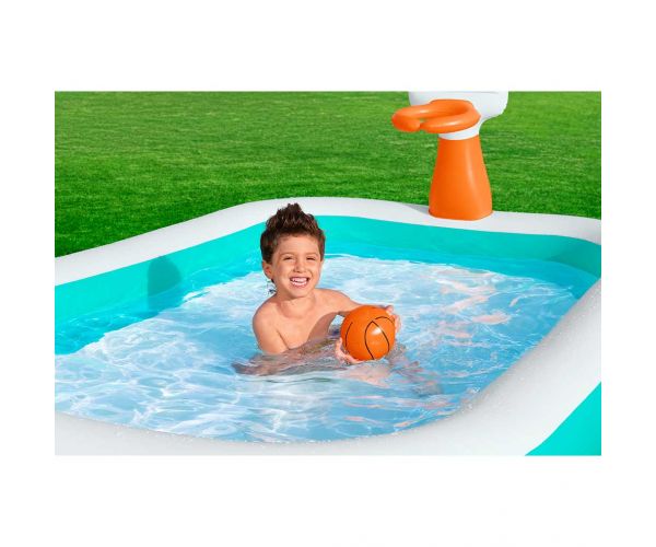 Bestway: Dunk N' Splash™ medence kosárlabda palánkkal 251x168x102cm