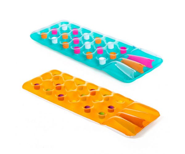 Bestway: Színes poharas gumimatrac többféle színben 1db 173x64x16cm