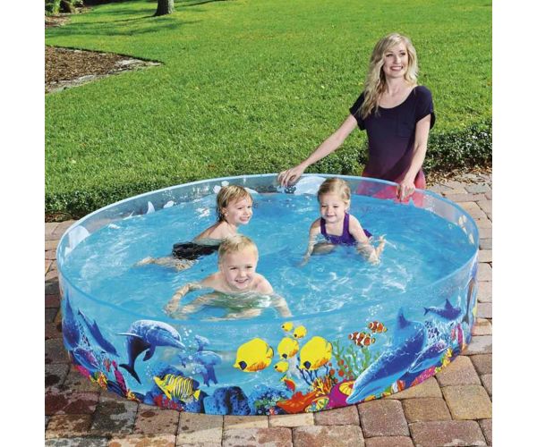 Bestway: Fill 'N Fun Odyssey merevfalú pancsoló medence, Ø 183 x 38 cm