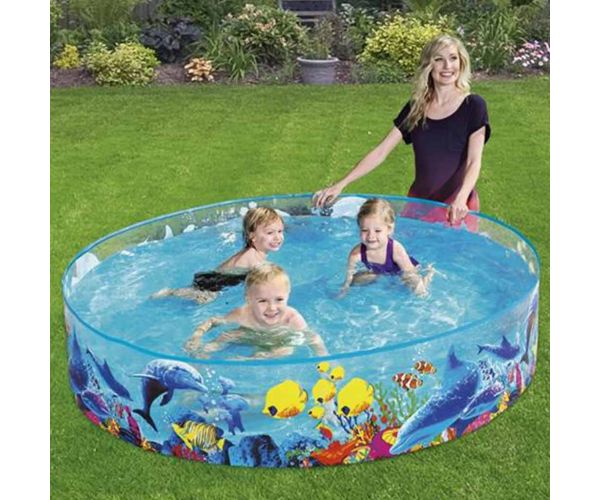 Bestway: Fill 'N Fun Odyssey merevfalú pancsoló medence, Ø 183 x 38 cm