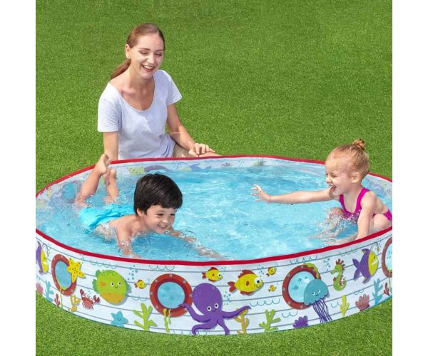Bestway: Fill 'N Fun víz alatti világ merevfalú pancsolómedence Ø 152 x 25 cm