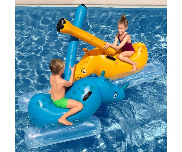 Bestway: Kids Rhino Orrszarvús medencejáték 2db gyerekeknek 148x89x61cm