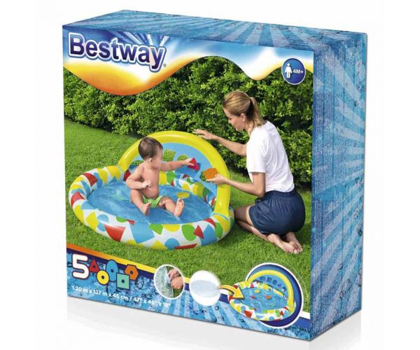 Bestway: Lil' Splash & Learn™ pancsolómedence 120 x 117 x 46 cm