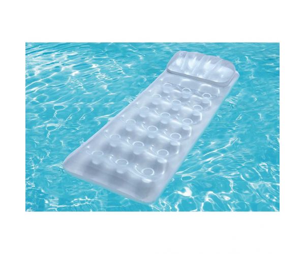 Bestway: Ezüst színű átlátszó gumimatrac 175x63x26cm
