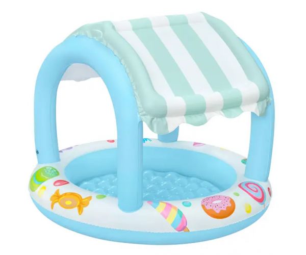 Bestway: Sweet Shoppe™ pancsoló medence napvédő tetővel Ø 104 x 84 cm