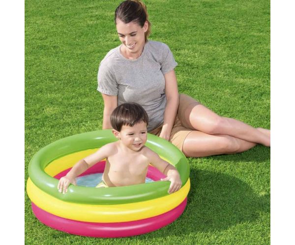 Bestway: Swim Squad™ háromgyűrűs bébi pancsoló medence Ø 70 x 24 cm