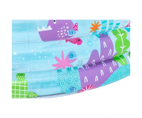 Bestway: Vízvilág mintás átlátszó háromgyűrűs medence 183x33xcm